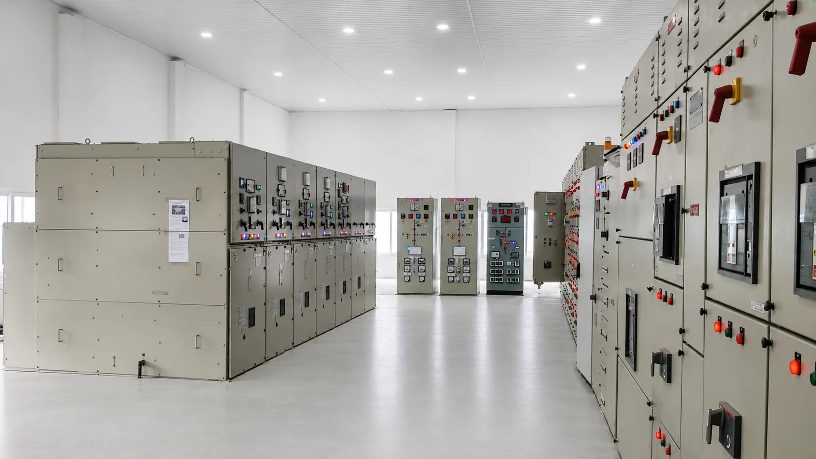 Aja Alloys electrical control and switchgear room with control panels